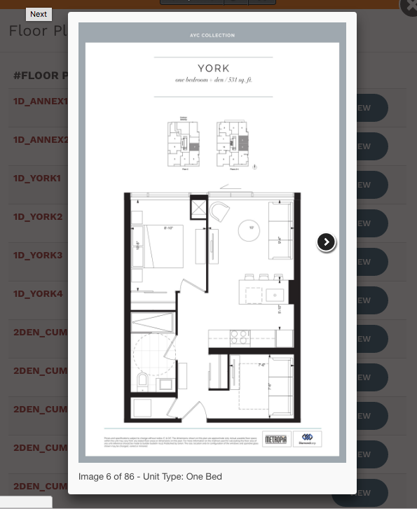 View Condo Floor Plans